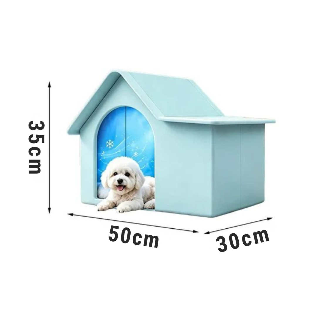 Isoliertes Kühlhaus für Hunde und Katzen Grün Eindach