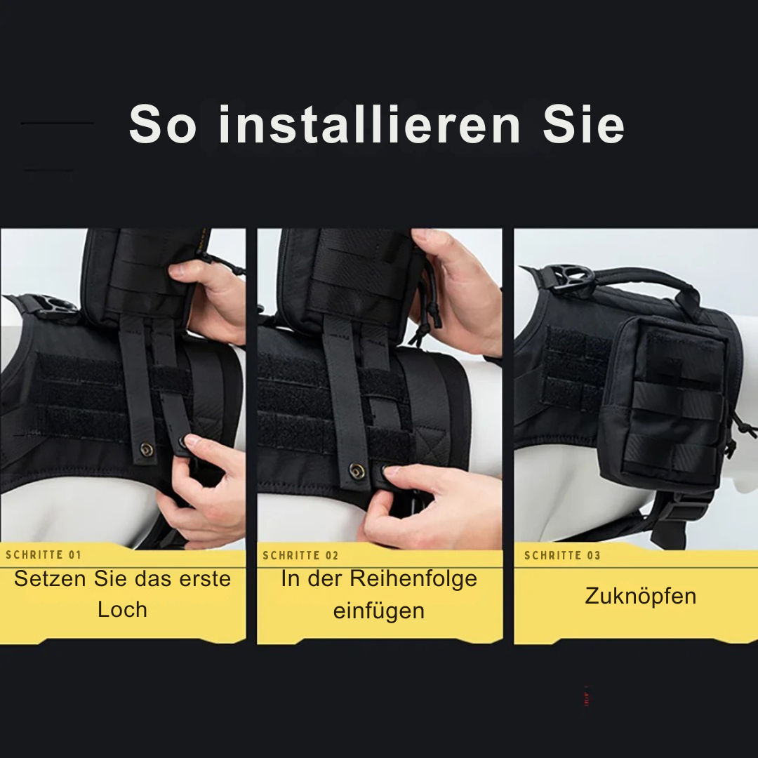 3-teiliges taktisches Hundetaschen-Set – Perfekt für Abenteuer mit deinem Vierbeiner! 🐾