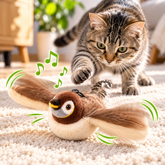Flattervogel mit Flügelschlag für Katzen