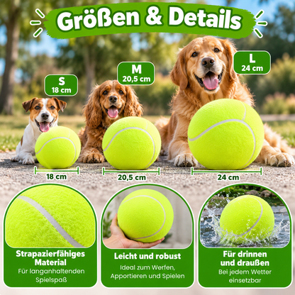 Extra großer Tennisball für Hunde