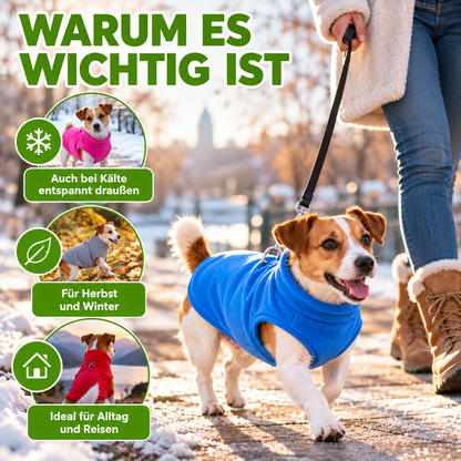 Hunde-Winterjacke aus Fleece mit D-Ring