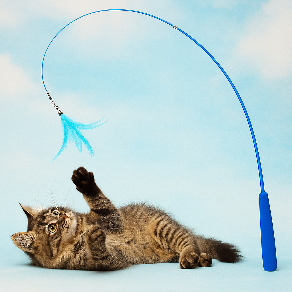 #1 Prime Katzenfederspielzeug Zauberstab🎣