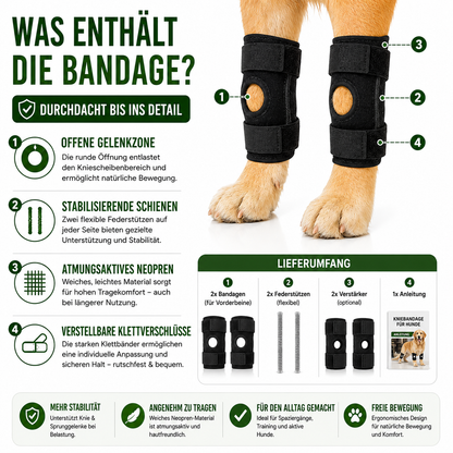 Orthopädische Gelenkbandage für Hunde stabilisierend