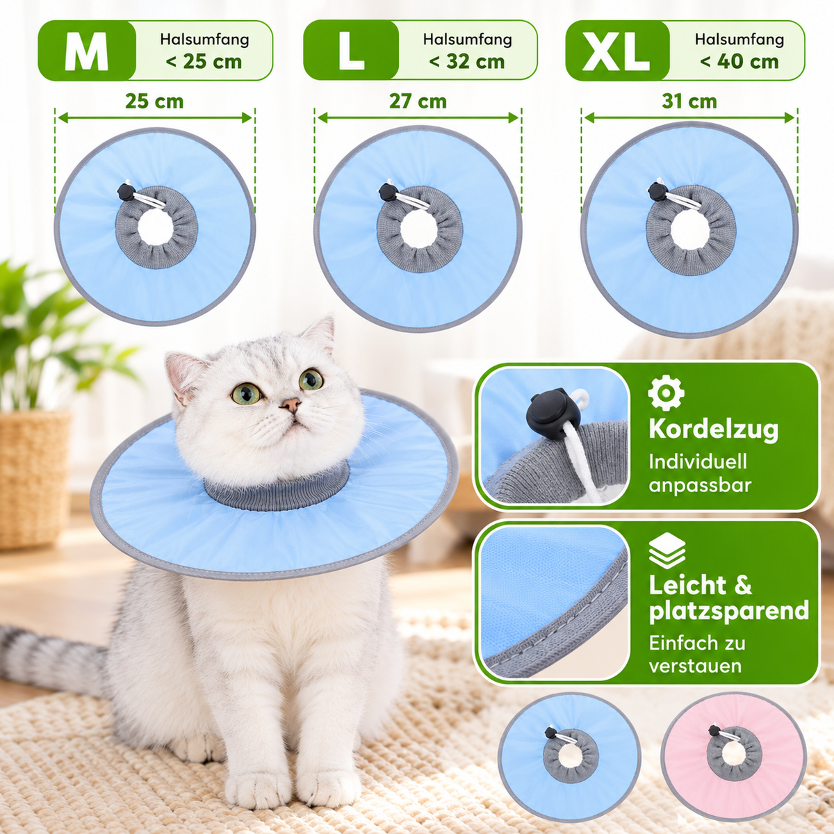 Katzen-Schutzkragen weich & komfortabel