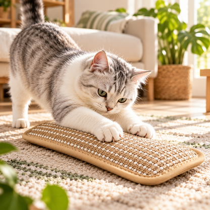 Kratzkissen für Katzen mit Catnip langlebig und robust