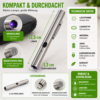 Kompakte UV-Lampe für Haustiere & Oberflächen