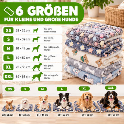 Waschbare Hundedecke weich rutschfest ideal für Sofa Bett und Auto