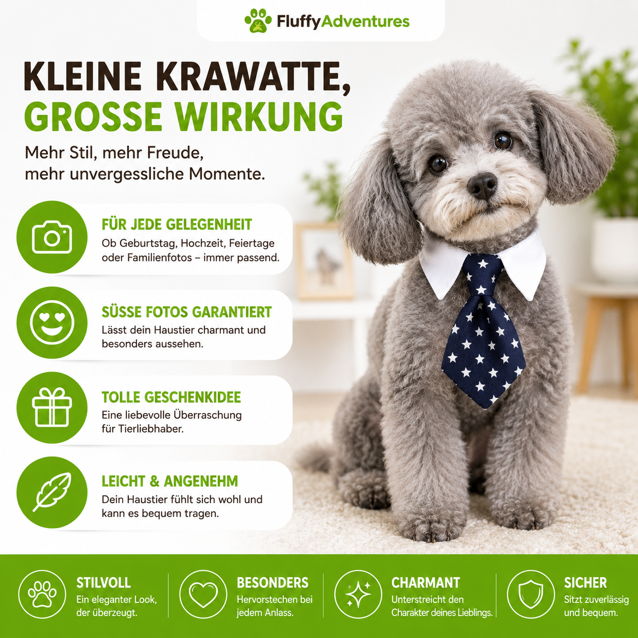 Stilvolle Tier-Krawatte für besondere Anlässe