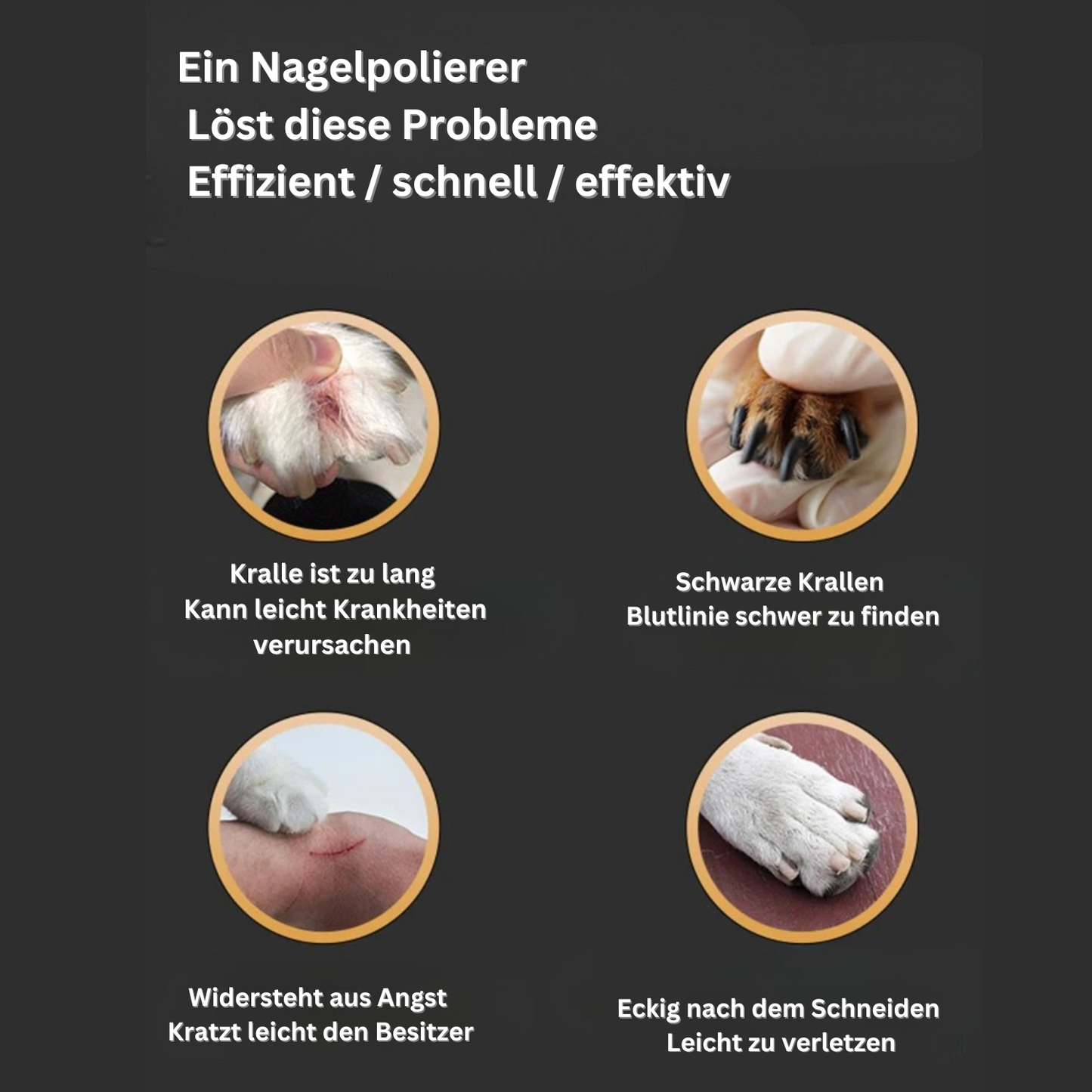 PfotenPerfekt LED-Krallenschleifer – Leise, sicher & effektiv!