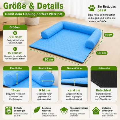 Kühlendes Sofabett mit gepolstertem Rand