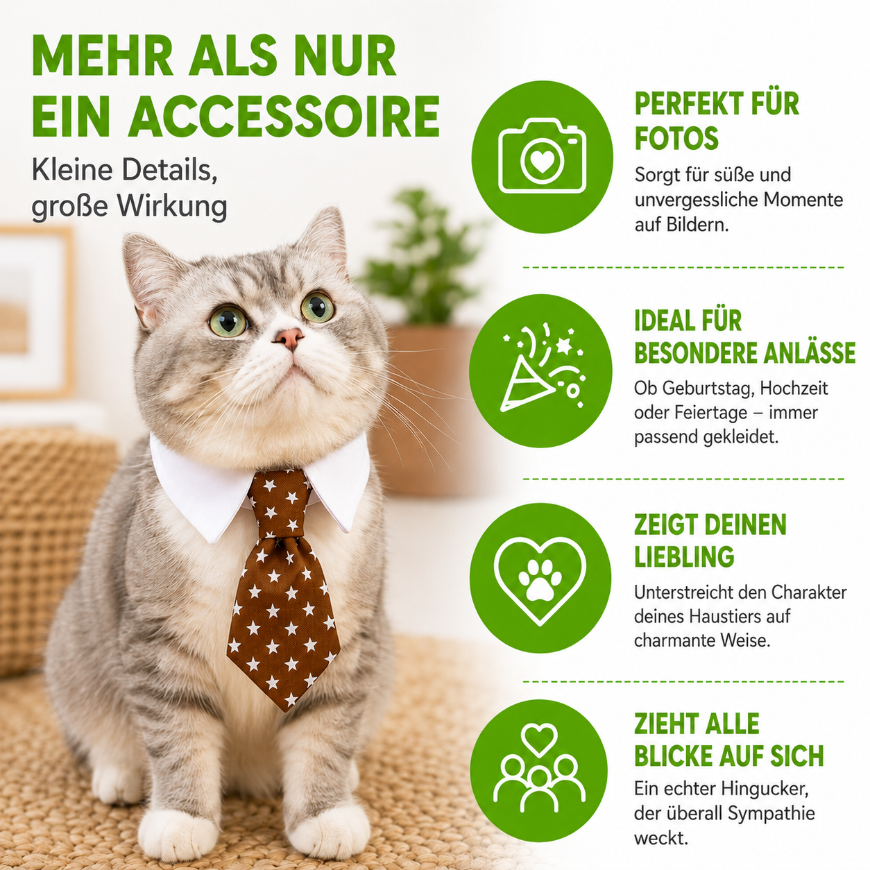 Stilvolle Tier-Krawatte für besondere Anlässe