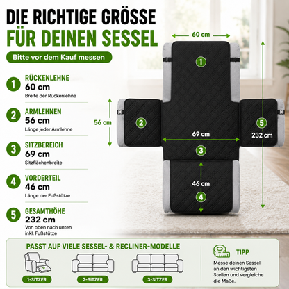 Wasserfester Sessel- & Recliner-Bezug