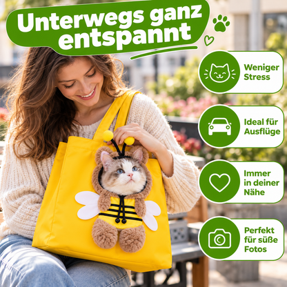 Tragetasche für Katzen & kleine Hunde mit Tiermotiven