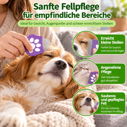 Flohkamm für Hunde & Katzen mit gebogenen Zinken