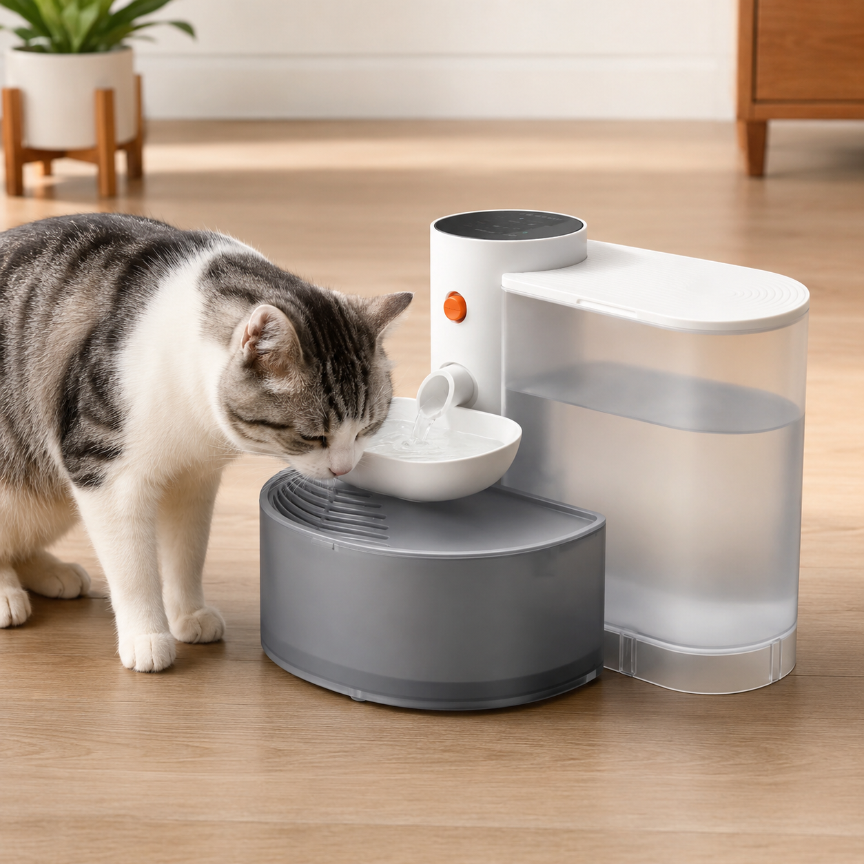 Kabelloser automatischer Wasserbrunnen für Hunde & Katzen