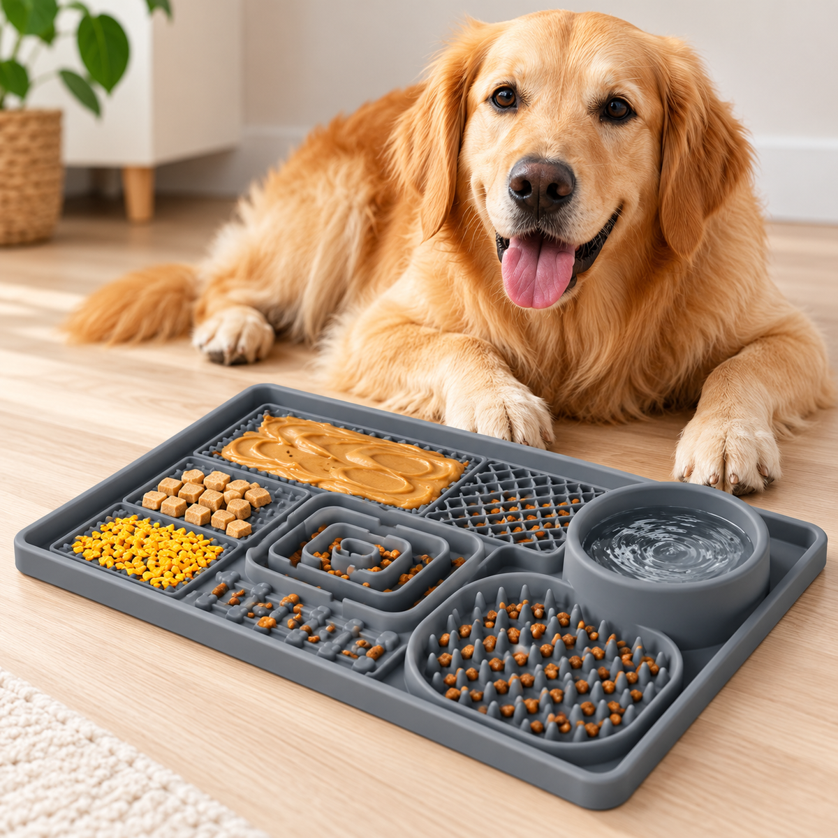 Beruhigende Silikon Schleckmatte für Hunde & Katzen