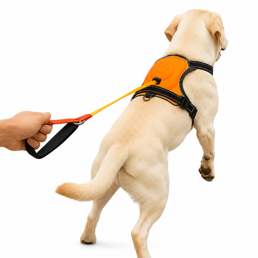 Anti-Zug Hundegeschirr mit Leine & Auto-Stopp-System