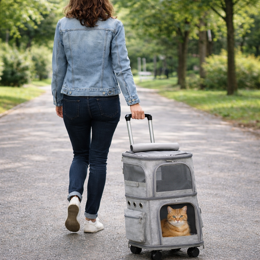 Doppelte Haustier-Trolleytasche