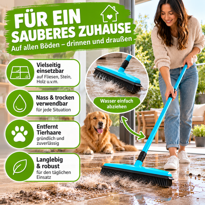 Tierhaarbesen mit ausziehbarem Stiel