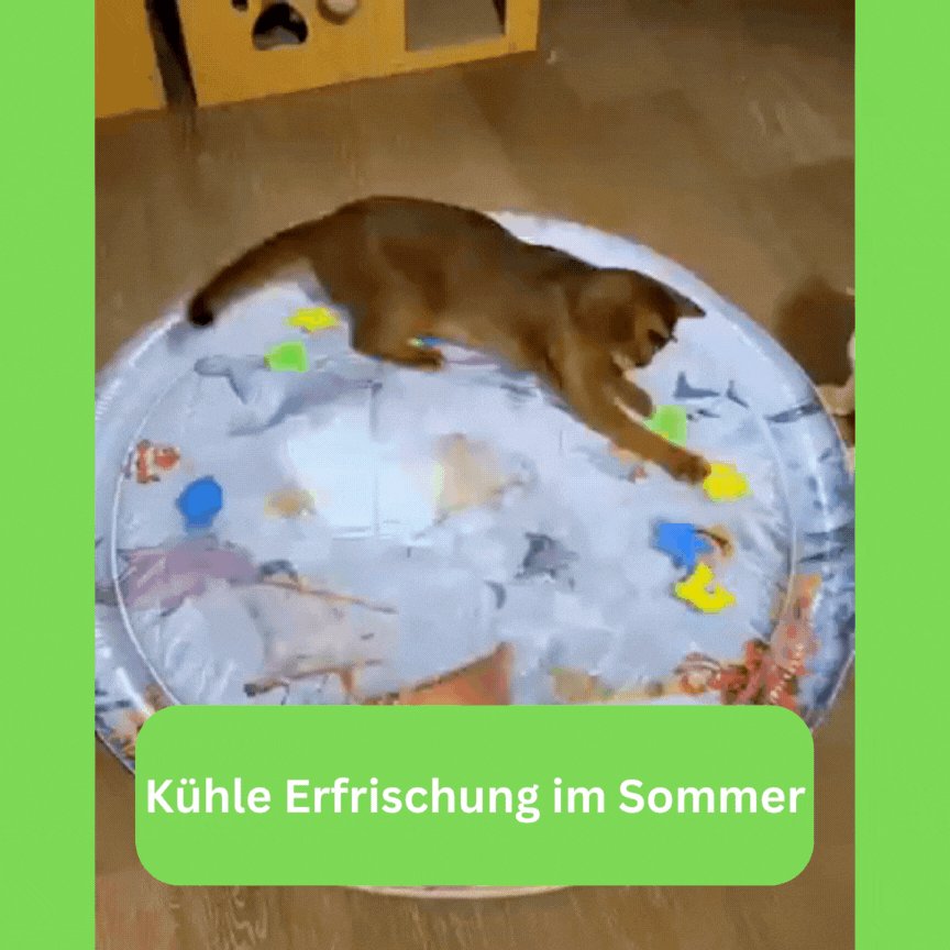 Erfrischende Wassermatte für Haustiere - Fluffy Adventures Haustiershop 100x100cm Mein Shop Haustier Spielzeug Erfrischende Wassermatte für Haustiere Haustier Spielzeug Mein Shop 100x100cm Fluffy Adventures Haustiershop