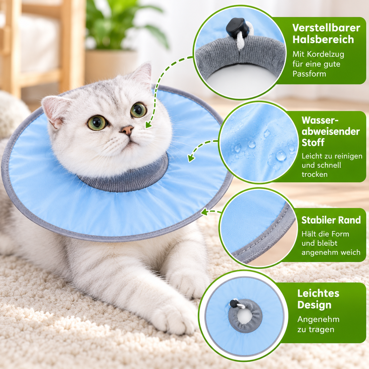 Katzen-Schutzkragen weich & komfortabel