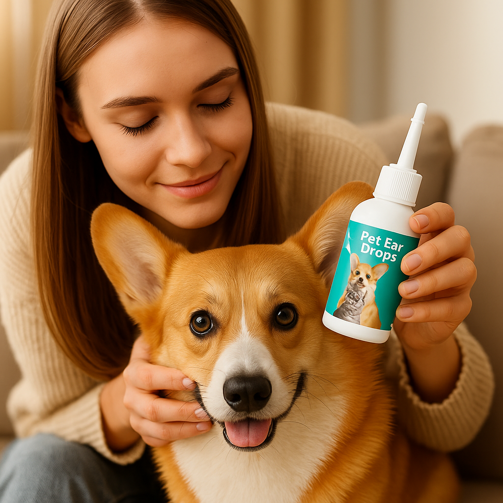 Sanfte Ohrentropfen für Haustiere – Entfernt effektiv Schmutz und Milben