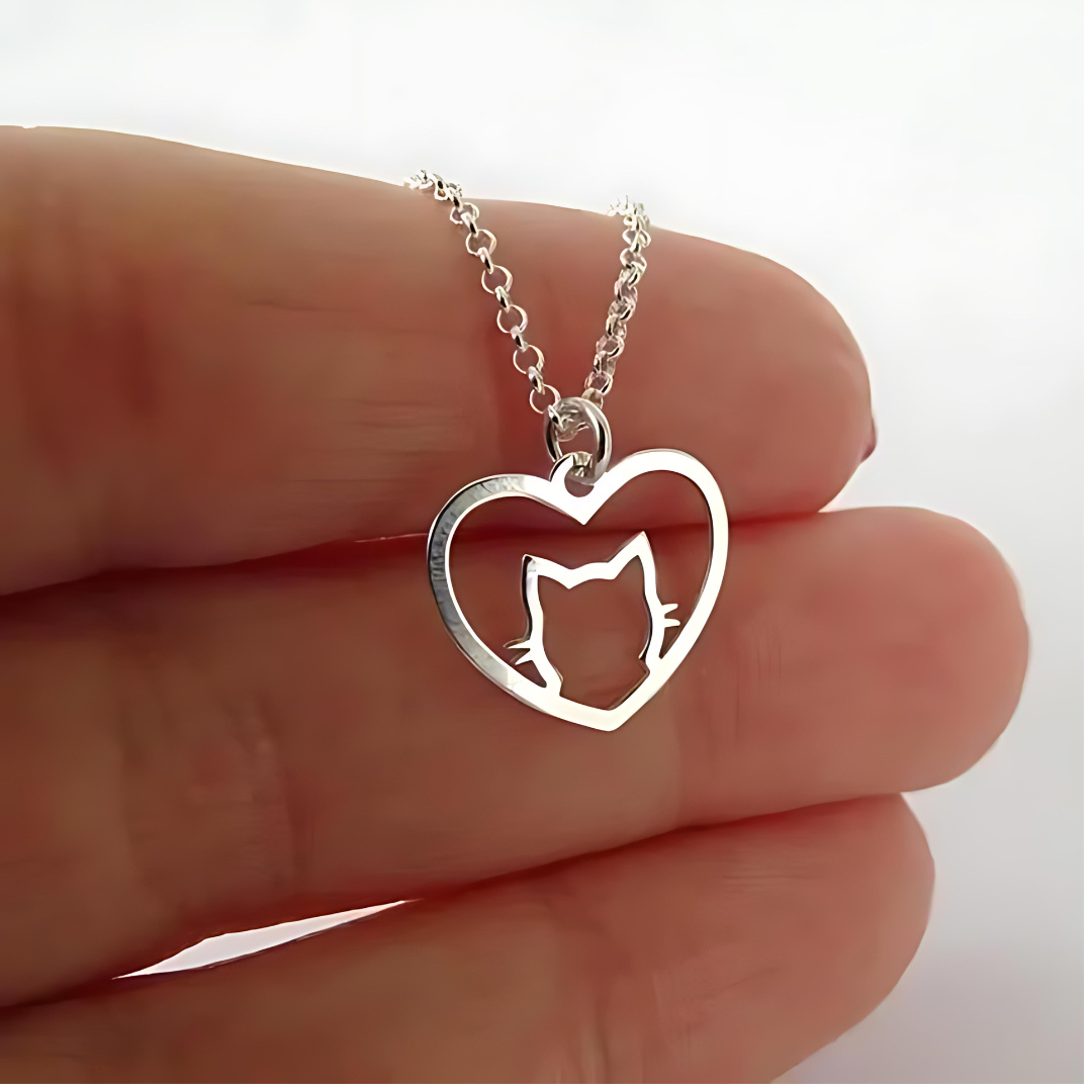 Halskette "Mondkatze" – Stilvoller Schmuck für jede Gelegenheit - Fluffy Adventures Haustiershop 375 Silber Mein Shop Damenschmuck Halskette "Mondkatze" – Stilvoller Schmuck für jede Gelegenheit Damenschmuck Mein Shop 375 Silber Fluffy Adventures Haustiershop
