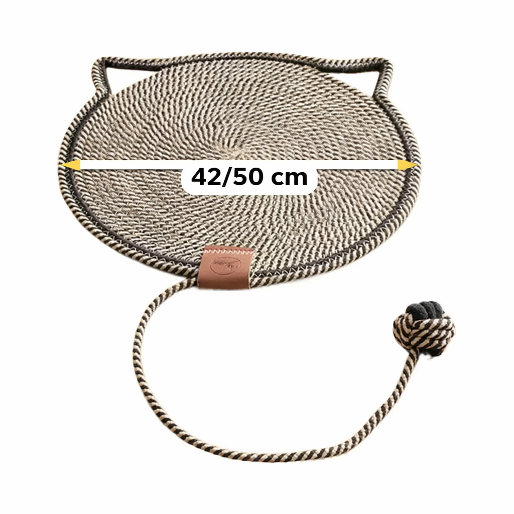 2-in-1 Katzen Kratzteppich & Spielmatte