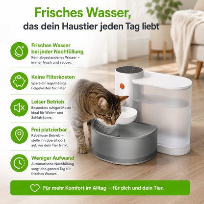 Kabelloser automatischer Wasserbrunnen für Hunde & Katzen