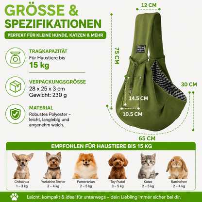 Komfort Tragetasche für Hunde & Katzen