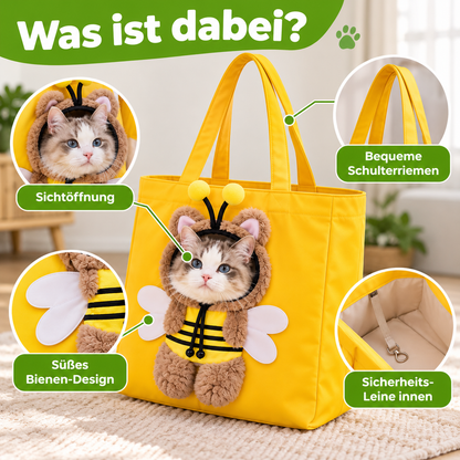 Tragetasche für Katzen & kleine Hunde mit Tiermotiven