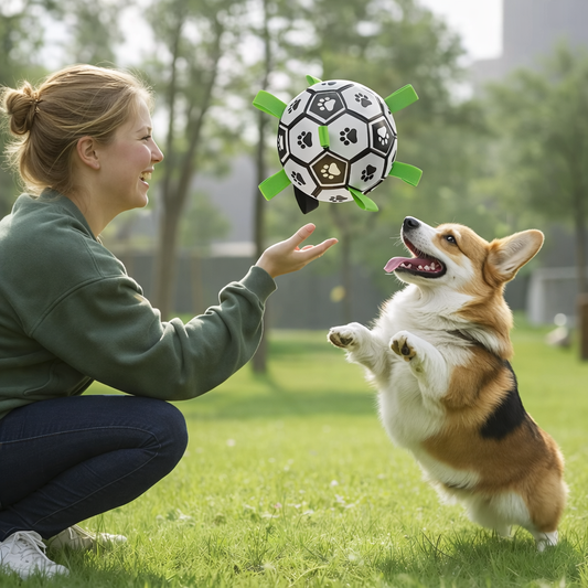 Robuster Hunde Spielball mit Griffen für Training