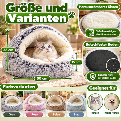 Katzenplüschbett