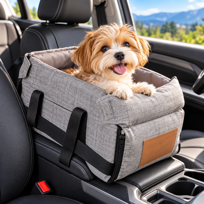 Auto Hundesitz für Mittelkonsole kleine Hunde & Katzen