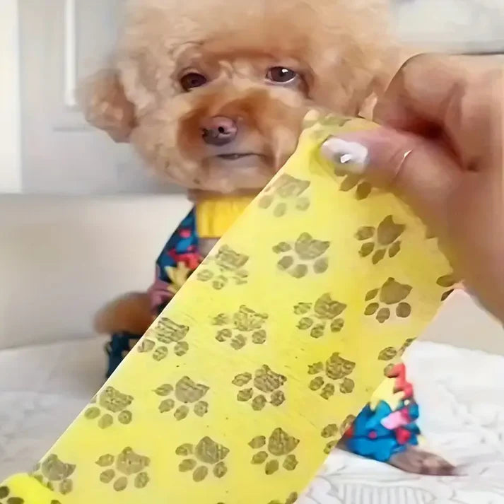 Selbsthaftende elastische Tierverbände – Komfortabler Schutz und Unterstützung für Pfoten und Gelenke