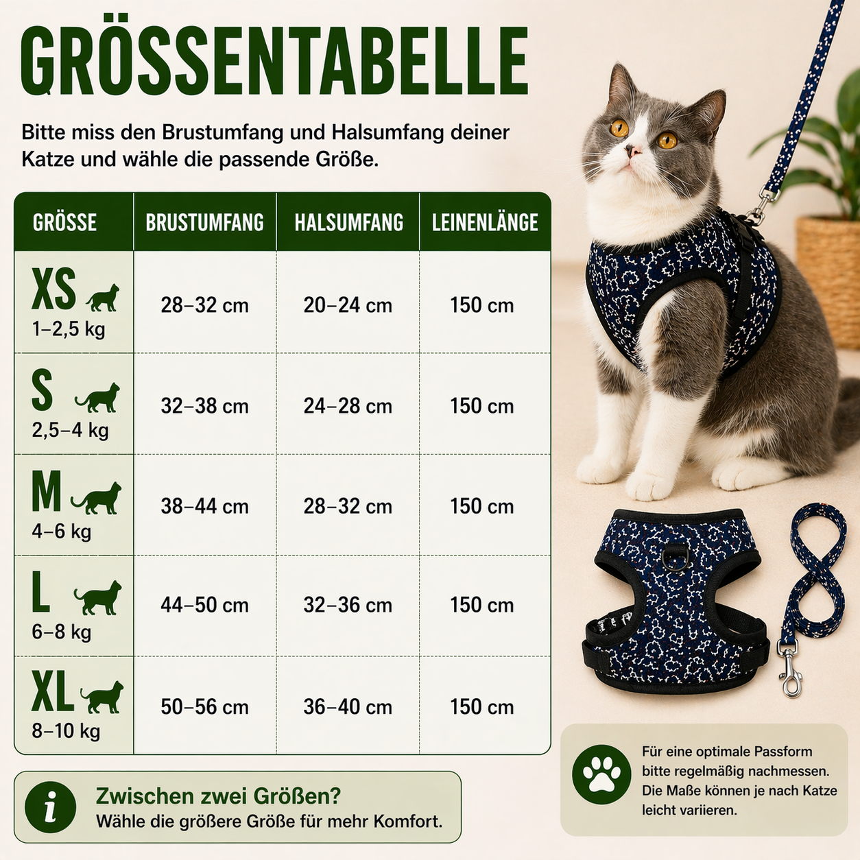Top Seller: Ultra sicheres & atmungsaktives Katzengeschirr