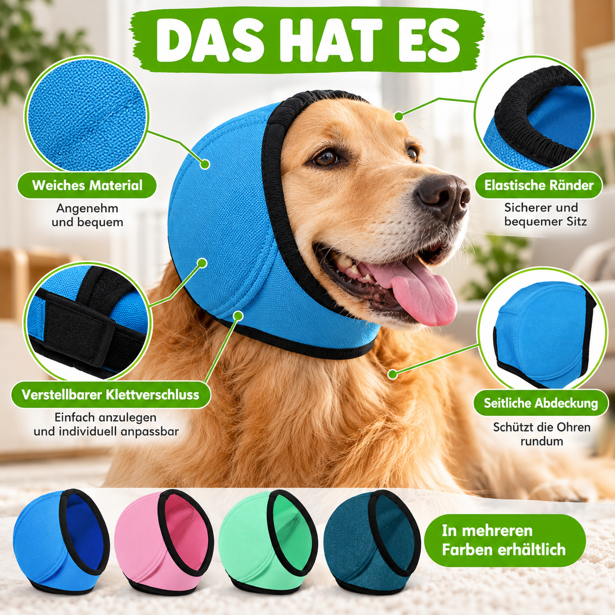 Hunde-Ohrenschutz mit Geräuschdämpfung