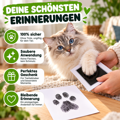 Tintenloses Abdruck-Set für Hunde- & Katzenpfoten