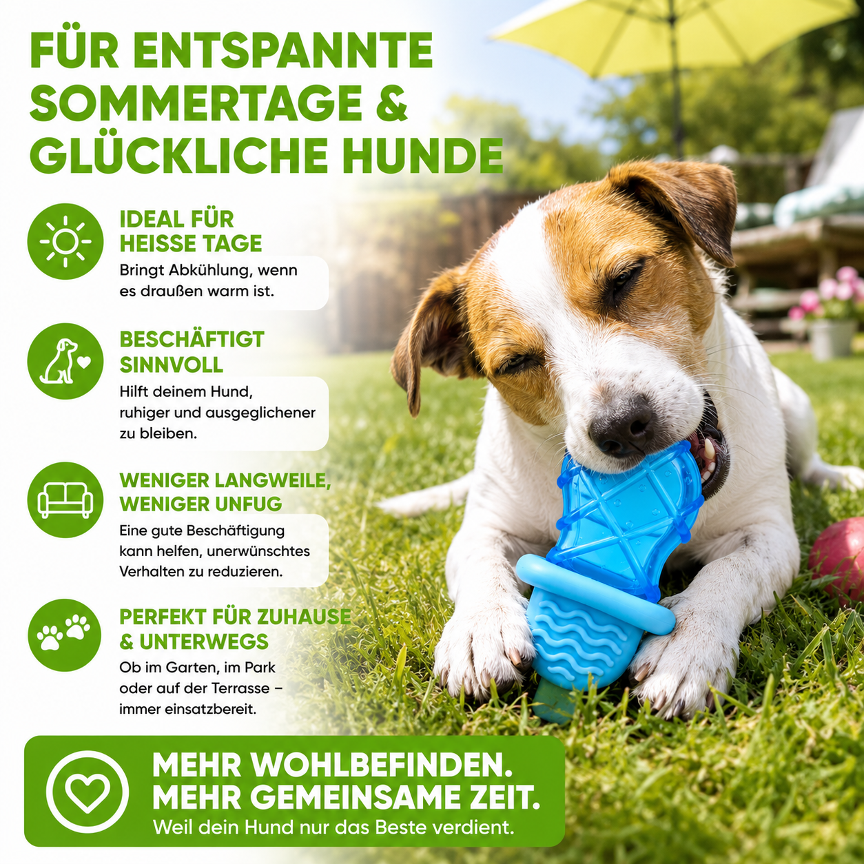 Kühlendes Kauspielzeug für den Sommer