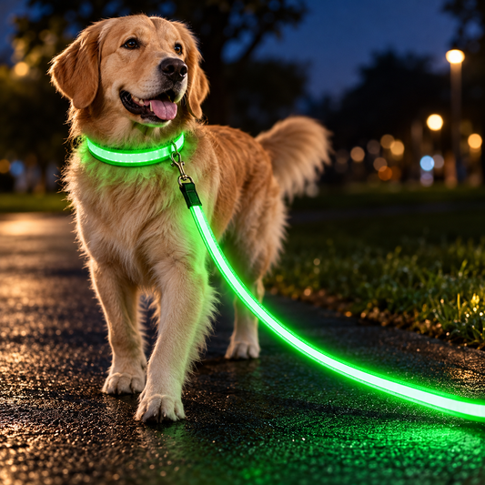 LED Hundeleine für Nacht & Spaziergänge