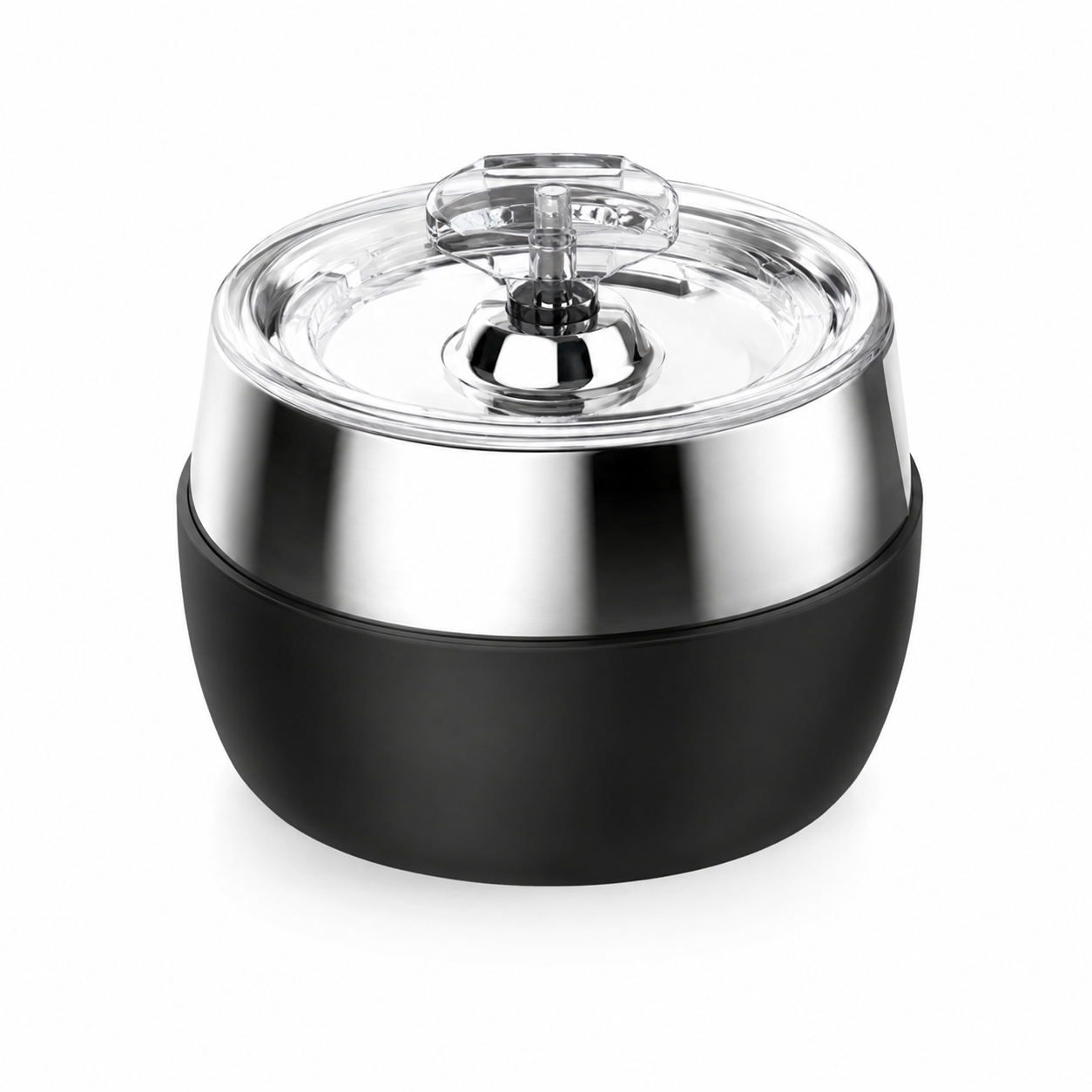 Leiser 3L Edelstahl Trinkbrunnen für Katzen & Hunde Schwarze USB-Version