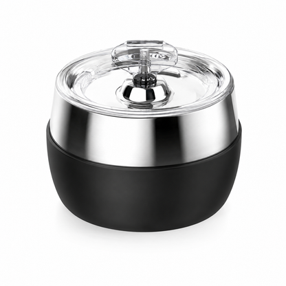 Leiser 3L Edelstahl Trinkbrunnen für Katzen & Hunde Schwarze USB-Version