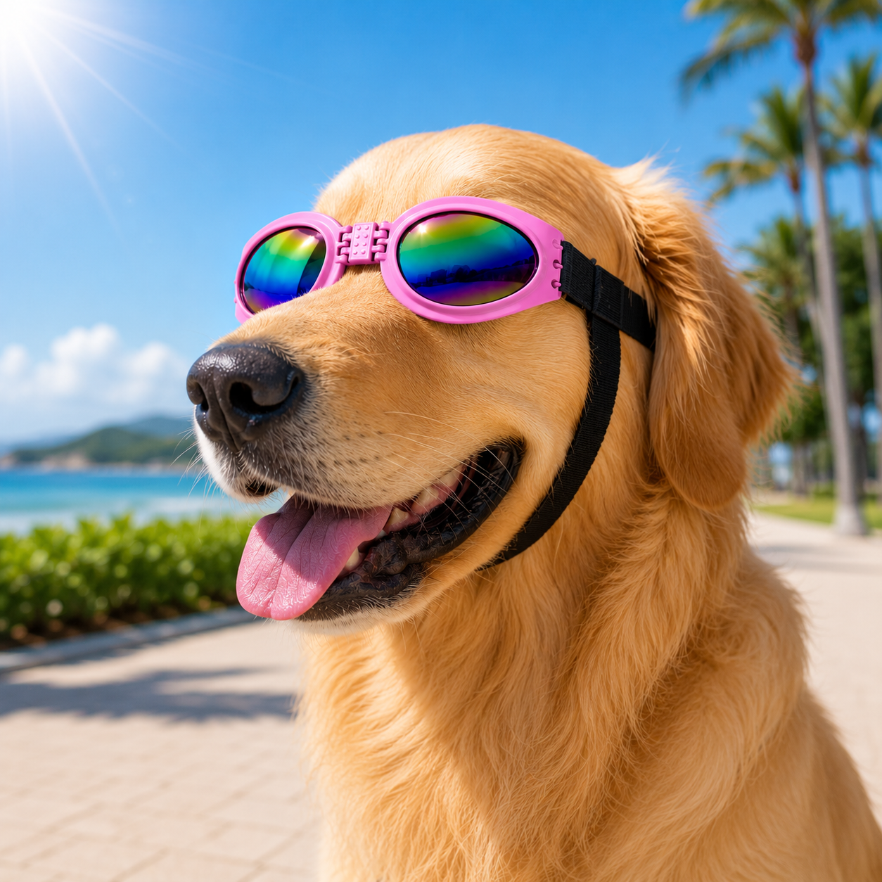 Faltbare Hundesonnenbrille mit UV-Schutz