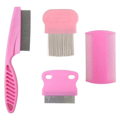 Anti-Floh Pflegekamm für Haustiere – entfernt lose Haare & Zecken