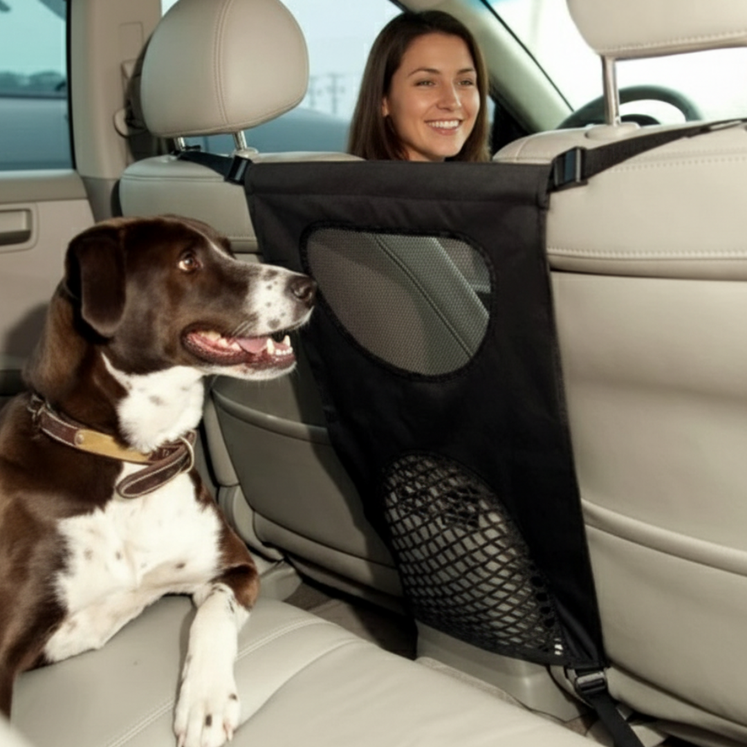 Auto-Trennnetz & Organizer - Stressfreie Fahrt mit deinem Hund