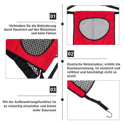 Auto-Trennnetz & Organizer - Stressfreie Fahrt mit deinem Hund