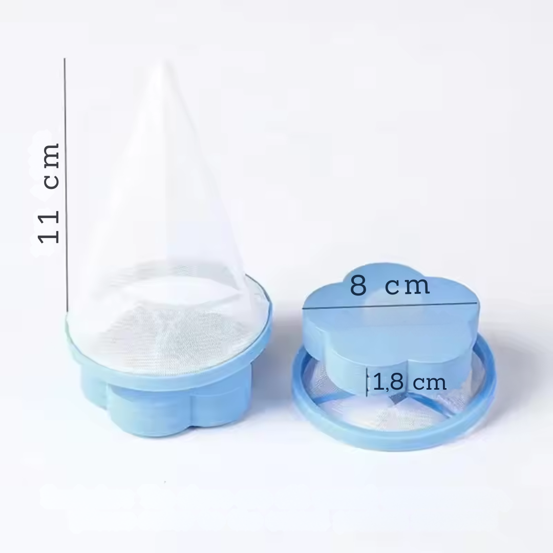 Blumen-Filternetz für Waschmaschinen – Fängt Tierhaare & Flusen mühelos auf