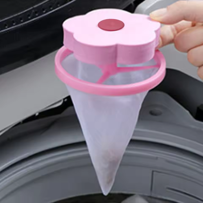 Blumen-Filternetz für Waschmaschinen – Fängt Tierhaare & Flusen mühelos auf