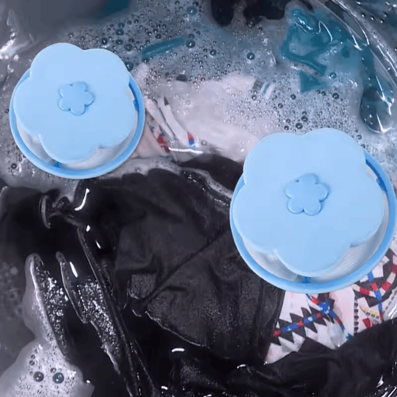 Blumen-Filternetz für Waschmaschinen – Fängt Tierhaare & Flusen mühelos auf