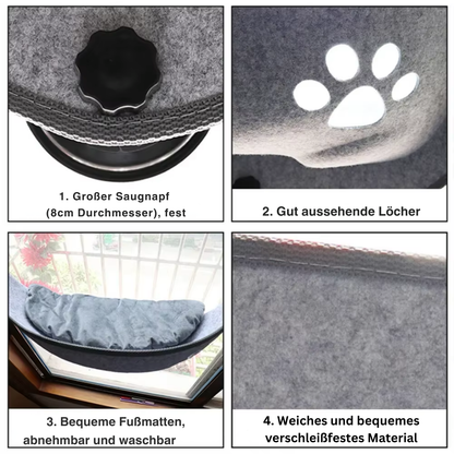 Katzen-Fenster Hängematte – Perfekte Aussicht für Ihre Samtpfote! - Fluffy Adventures Haustiershop Default Title Mein Shop Katzenhängematte Katzen-Fenster Hängematte – Perfekte Aussicht für Ihre Samtpfote! Katzenhängematte Mein Shop Default Title Fluffy Adventures Haustiershop